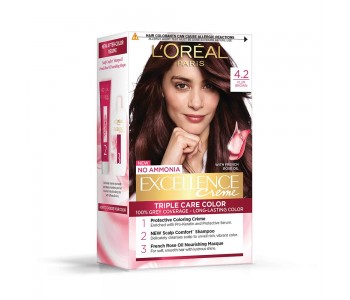 LOREAL EXCELLENCE HAIR COLOUR PLUM BROWN 4.2